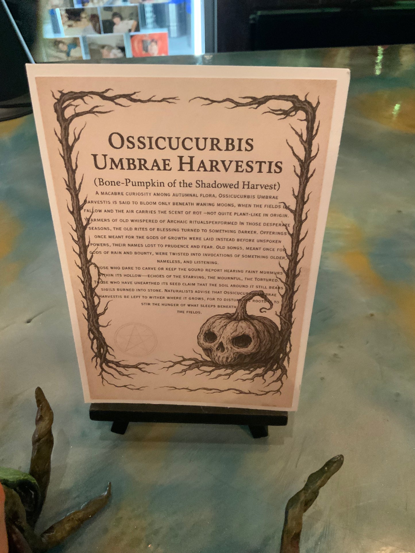 "Pumpkin Flower of the Shadow Realm" - Amy M. Wieck