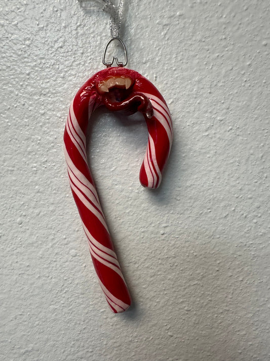 "Predatory Candy Cane Wall Hanger" - Karina Rosas Creations