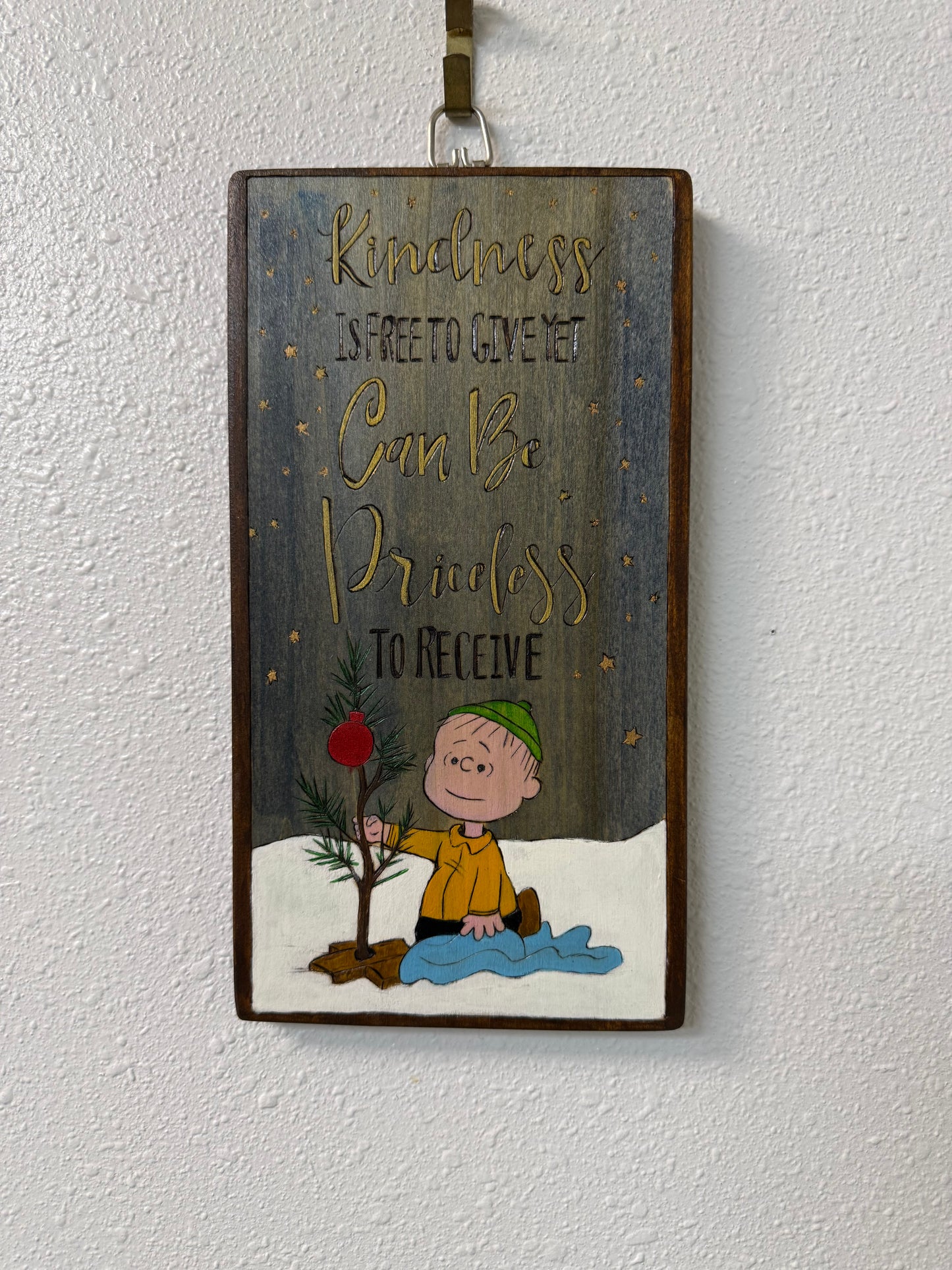 "Kindness with Linus" - Woodcrafting Woman