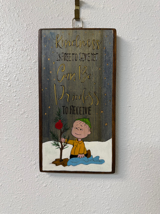 "Kindness with Linus" - Woodcrafting Woman