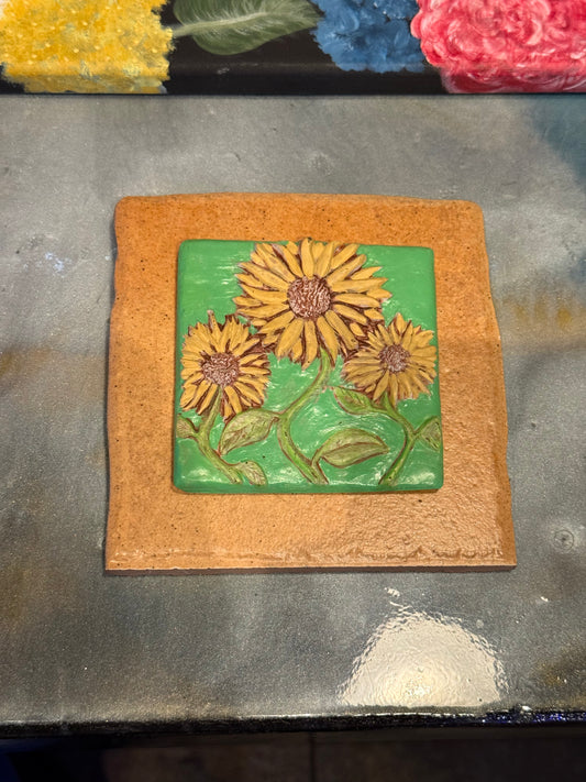 "Sunflowers in Green" - Amy M. Wieck