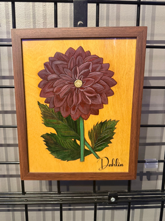 "My Dark Dahlia" - Woodcrafting Woman